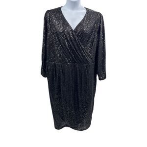 Isaac Mizrahi Live Sequin Dress Size 3X Petite NWT Sparkling Party Cocktail